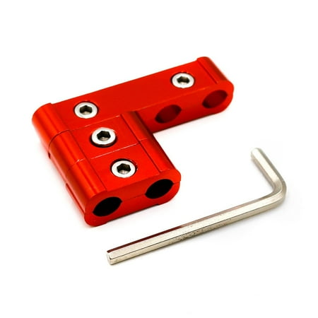

Car Accessories 3Pcs Aluminum Car Engine Sparks Plug Wire Separator Divider Organizer Clamp Kit Red