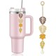 thumbnail image 1 of wonima44 Autumn Leaves Stanley Straw Topper,Personalized Name Stanley Cup Charm,Fall Themes Chain Accessories for Water Bottle (A), 1 of 1