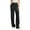 Black, variant on Womans Pants Wide Leg Pants High Elasticity Straight Leg Suit Casual Pants Track Pants for Women Khaki S