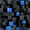 Cubes 03, variant on Manfei Abstract 3D Cube Twin Sheets, Geometric Checkered Bedding, Black and Blue, Black Reversible 3 Pieces1 Flat Sheet + 1 Fitted Sheet + 1 Pillowcase