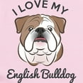 thumbnail image 2 of CafePress - I Love My English Bulldog Infant Bodysuit - Baby Light Bodysuit, Size Newborn - 24 Months, 2 of 4