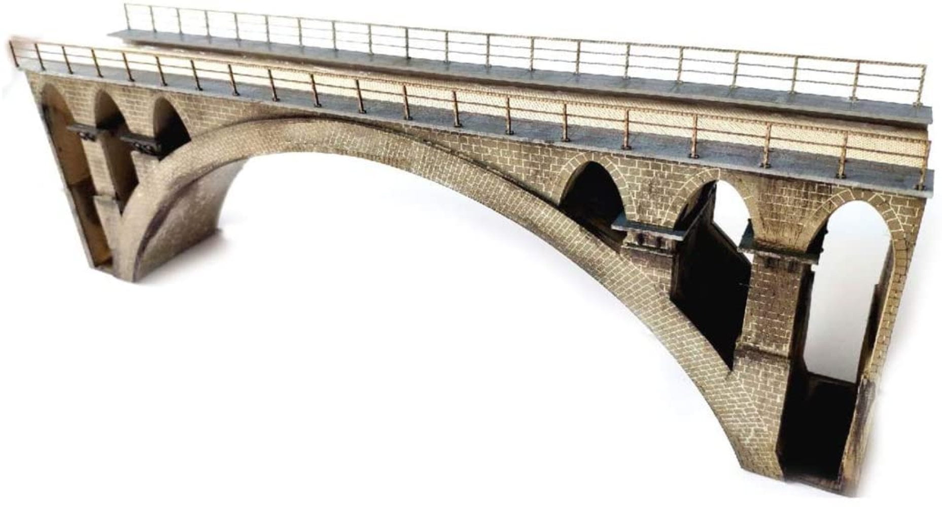 "Onenbary HO Scale Model Train Bridge, 13.8 187 Scale Arched Bridge HO Scale Building Kit