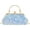 Blue, variant on Women Mini Glitter Sequin Evening Handbag Clutch Metal Top-handle Bag Chain Strap Cross-body Bag