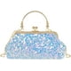 thumbnail image 1 of LHSHID Women Mini Glitter Sequin Evening Handbag Clutch Metal Top-handle Bag Chain Strap Cross-body Bag, 1 of 6