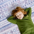 thumbnail image 3 of Balacho Modern Cozy Modern Geometric Faux Wool Area Rug, 6' x 9', Purple, 3 of 8
