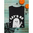thumbnail image 3 of Let's Be Spooky T-Shirt Women -Smartprints Designs, Female Large, 3 of 4