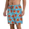 thumbnail image 2 of Pofeuu Cartoon Watermelon Prin Men's Swim Trunks Quick Dry Bathing Suit Swimming Board Shorts Mesh Lining Beach Swimwear-Medium, 2 of 6