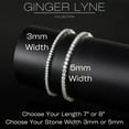thumbnail image 5 of Classic Tennis Bracelet for Women Sterling Silver 5mm Cubic Zirconia 8" Ginger Lyne Collection, 5 of 5