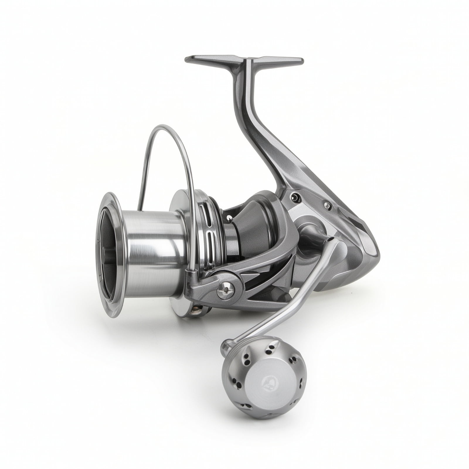 Yunhgft 1PC Rotating Reel Curved Seat Stable Connection Metal Handle Surf Spinning Reel