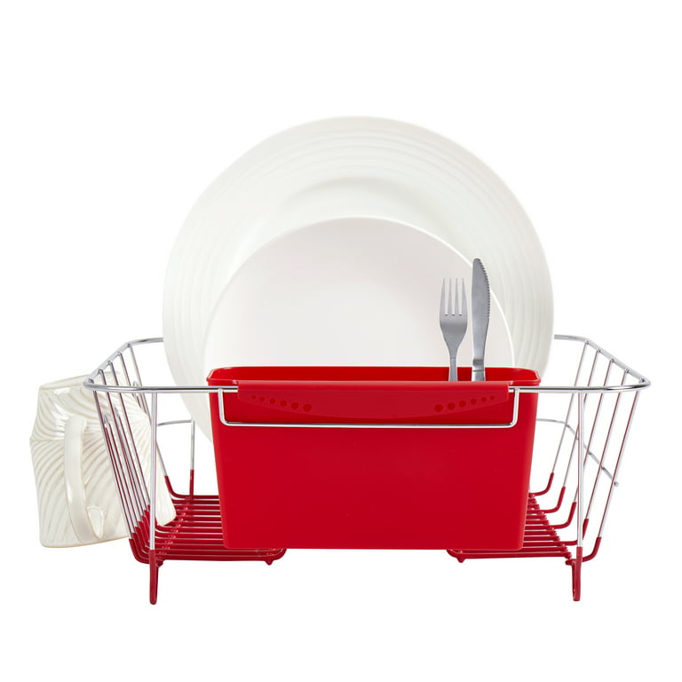 Neat-O Deluxe Chrome-plated Steel Small Dish Drainers (Red)