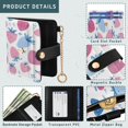 thumbnail image 5 of Small Wallet For Women Bifold Leather Pocket Coin Credit Card Holder With RFID Blocking Strawberry Graffiti, 5 of 6