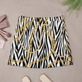 thumbnail image 3 of Gold Chains Skirt Woman Zebra Striped Retro Mini Skirts Summer Street Fashion High Waist D, 3 of 7