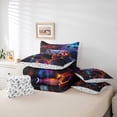 thumbnail image 6 of Manfei Game Console 7-Piece Bedding Comforter Set,Gamepad Gamer King Bedding Sets,Colorful Hexagon Bed Sheets For Kids,Super Cozy Room Decor Reversible, 6 of 8