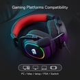 thumbnail image 6 of Redragon H510 Zeus-X RGB Wired Gaming Headset - 7.1 Surround Sound - 53MM Audio Drivers in Memory Foam Ear Pads w/Durable Fabric Cover- Multi Platforms Headphone - USB Powered for PC/PS4/NS, 6 of 7