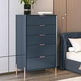 thumbnail image 2 of FESTIVO Modern 30" 5-Drawer Dresser Chest with Metal Handles - Navy, 2 of 8