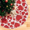 thumbnail image 5 of GZHJMY Beautiful Red Love Heart1 Christmas Tree Skirt 48" Christmas Decorations Indoor Outdoor Tree Skir for Home Holiday Party Decorations Gift, 5 of 5