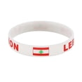 thumbnail image 1 of TQEHS 1 pulsera de silicona con la bandera del Líbano gratis ~ Q4S8, 1 of 1