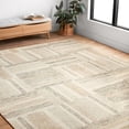 thumbnail image 4 of Alexander Home  Aubrey Modern Graphic Wool Area Rug 2'-6" x 7'-6" Runner - slate / olive, 4 of 5