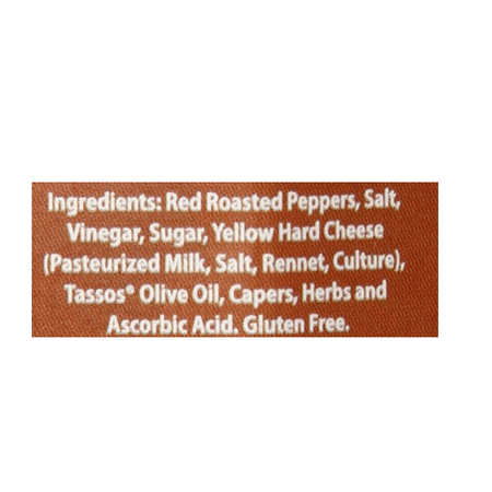 Tassos Red Pepper Coulis Spread, 12.36 Ounce