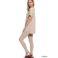 thumbnail image 2 of J. METHOD Women's Loungewear Set - 2 Piece Outfit Short Sleeve V-Neck Top and Leggings Soft Brushed Microfiber Fabric S-3XL, 2 of 3