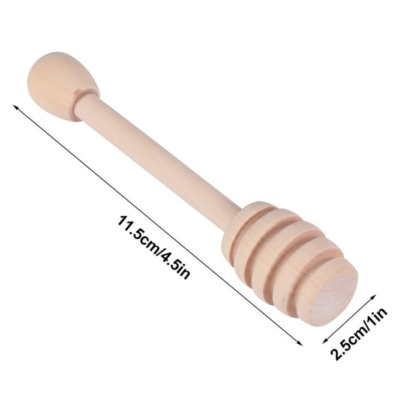 Zehuanyu  8 Pcs Honey Stick Individual Packets for Tea Jars Coffee Whisk Brown