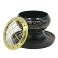 Decorated Brass Charcoal Screen Incense Burner