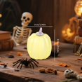 thumbnail image 3 of Cozival Small Realistic Artificial Pumpkin with Vine, Mini Decorative Pumpkin for Fall Home Decor, Thanksgiving ,Table Centerpiece,5x8.5cm, 3 of 7