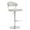Gray, variant on TOV Furniture Cosmo White Vegan Leather Barstool with Steel Frame
