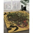 thumbnail image 3 of Ahgly Company Machine Washable Indoor Square Transitional Orange Gold Area Rugs, 7' Square, 3 of 7