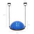 thumbnail image 7 of Best Choice Products Half Ball Balance Trainer Yoga Exercise Fitness Platform w/ 2 Resistance Bands, Pump - Blue, 7 of 7