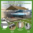 thumbnail image 3 of ECOLINEAR Carport 10x20 ft Heavy Duty Carport, Outdoor Potable Garage with 6 Galvanised Steel Pipes, Carport Canopy with Anti UV All-Season Waterproof Tarp, Car Canopy for Cars,Trucks, Boats(Yellow), 3 of 7