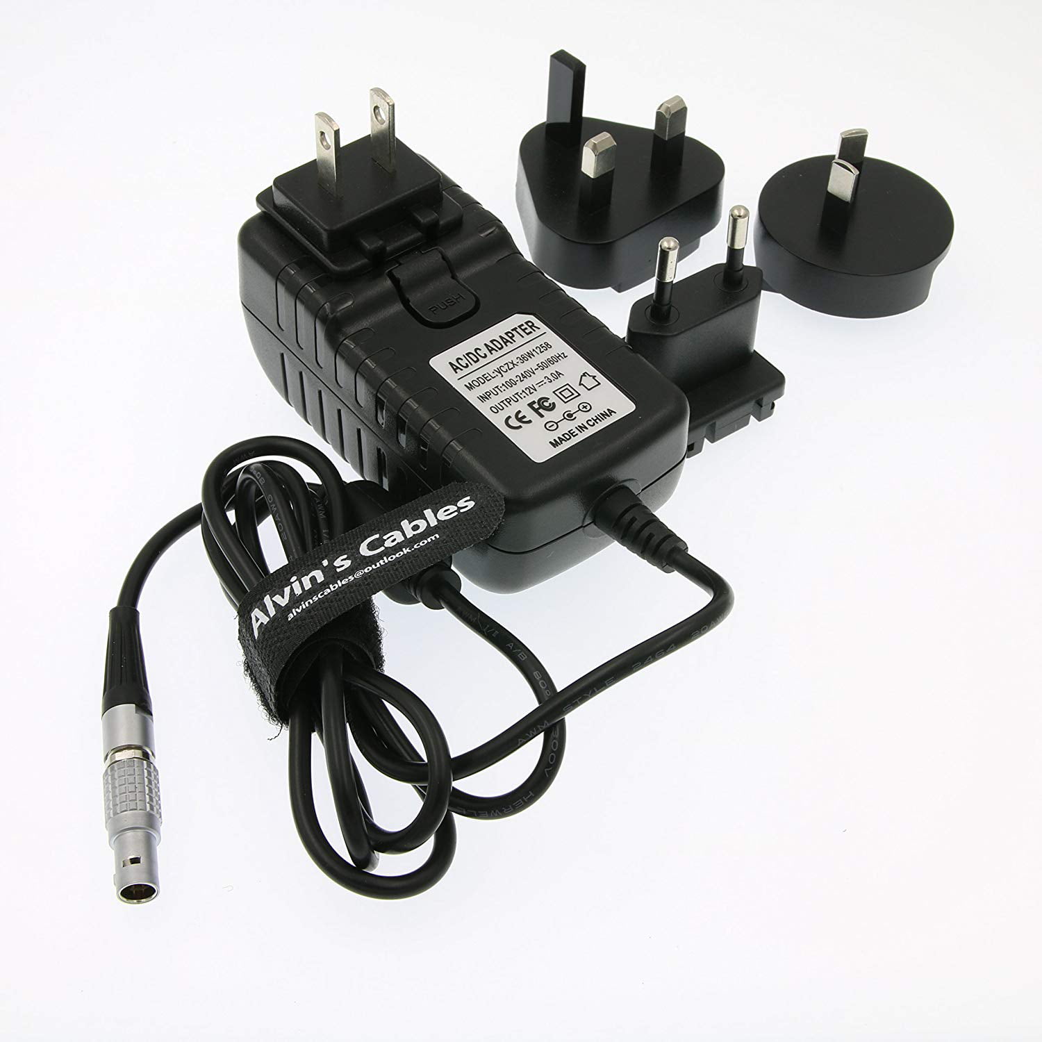 10-Inch Cable Black Teradek Inc Bit-710 2-Pin Lemo to Barrel Adapter 