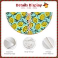 thumbnail image 4 of Daiia Lemon1 Drawing Merry Christmas Tree Skirt , Xmas Large Lace-up Tree Skirt, Santa Snowflakes Rustic Home Decorations New Year Party Farmhouse Decor-30", 4 of 7