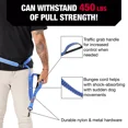 thumbnail image 3 of KONG® Shock Absorbing Hands-Free Dog Leash - 6-Ft Multi-Use Leash for Comfortable Walking, Bungee Shock Absorption, and Hands-Free Convenience - Perfect for Active Dogs, 3 of 6
