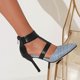 thumbnail image 4 of Zapatos de mujer Sandalias con correa en el tobillo y cremallera en la parte posterior Tacones de aguja con punta en pico Wmkox8yii  hfjk4112, 4 of 6