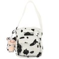 thumbnail image 1 of 1pc Cow Pattern Crossbody Bag Lovely Canvas Crossbody Bag with Pendant for Girl, 1 of 3