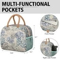 thumbnail image 6 of Lunch Bag Lunch Box for Women Reusable Insulated Lunch Bags,Water-Resistant Seastars Seaweed Coral Marine Life (5) Cooler Lunch Tote Bag, Large Capacity for Work Travel Picnic, 6 of 6