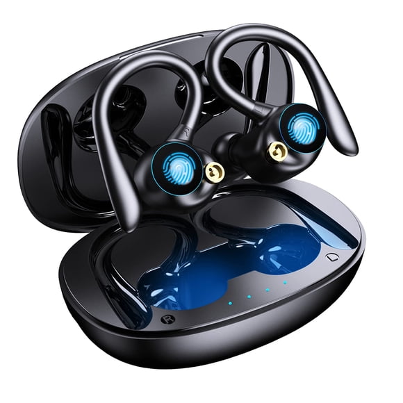 Auriculares Inalámbricos Bluetooth 5.2 con Estuche de 800mAh y 120 Horas de Autonomía IPX7 Impermeables con Control Táctil para Deportes Running Trabajo y Gaming
