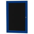 thumbnail image 2 of Aarco Products OADC3672-3B 3-Door Outdoor Enclosed Directory Cabinet - Blue, 2 of 5