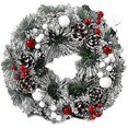 thumbnail image 1 of Fall Wreath Decorations For Front Door Artificial Wreath Autumn Fall Thanksgiving Halloween Decoration Indoor Outdoor, 1 of 3