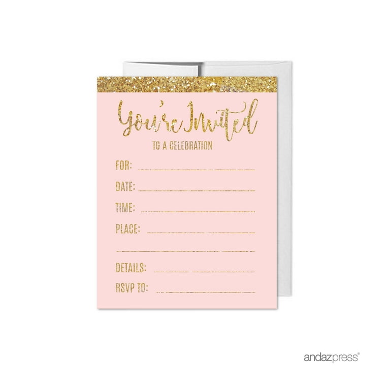 Printed 2024 party invitations