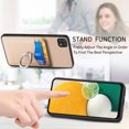 thumbnail image 4 of Carbon Fiber Patterned Case for Samsung A22 5G, Wallet case with [360°Rotation Ring Kickstand] Credit Card Holder,PU Leather Shockproof Cover Women Men for Samsung Galaxy A22 5G, Khaki, 4 of 8