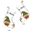 thumbnail image 3 of Daiia Hello Autumn Print Christmas Stocking，18"Large Knitted Xmas Stocking for Kids, Family Stocking for Fireplace Christmas Holiday Party Decoration, 3 of 7