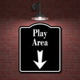 thumbnail image 2 of Play Area Zoo Down Arrow BLACK Aluminum Composite Sign, 15"x18", 2 of 9
