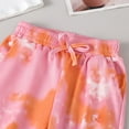 thumbnail image 6 of Kkkded Kids Baby Summer Clothes Set 2Pcs for Girls,2-8Years Toddler Sleeveless Vest Short Top + Tie-Dye Pant Set Kid Print Outfits, 6 of 9
