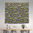 thumbnail image 2 of Honeii Modern Yellow Excavator print Tapestry for Bedroom, Tapestry Wall Tapestry Aesthetic, Room Decor Classroom Tapestries for Living Room Dorm Room 51" X 60", 2 of 6