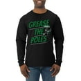 thumbnail image 2 of Wild Bobby Grease the Poles Broad Street Philadelphia Football Sports Men Long Sleeve Shirt, Black, Small, 2 of 5