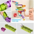 Fun Little Toys 49 Pcs Bath Toys for Toddlers Building Wall Bathtub Toy