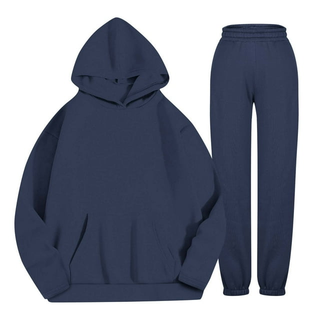 Womens Sweatsuits 2 Piece Set Fall Hoodies and Pants Sets Jogger Track Suits Casual Workout Sets
