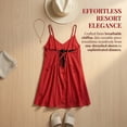 thumbnail image 2 of Flyingstar Cover-ups Spaghetti Straps Solid Print, Dress & Swimwear Cover-Ups, Women's, 2 of 7
